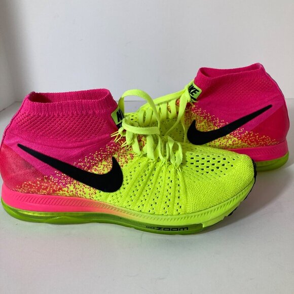 Nike Shoes - Womens Nike Zoom All Out Flyknit OC Unlimited Pink Green 7 845717-999